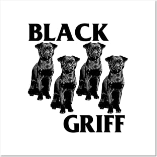 Black Griff // Brussels Griffon Posters and Art